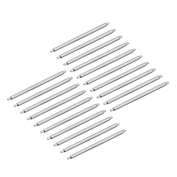 Watch Band Pin 24mm Spring Bar Pins 1.2mm Dia for Connects the Watch Strap to the Watch Case or Clasp 20 Pack