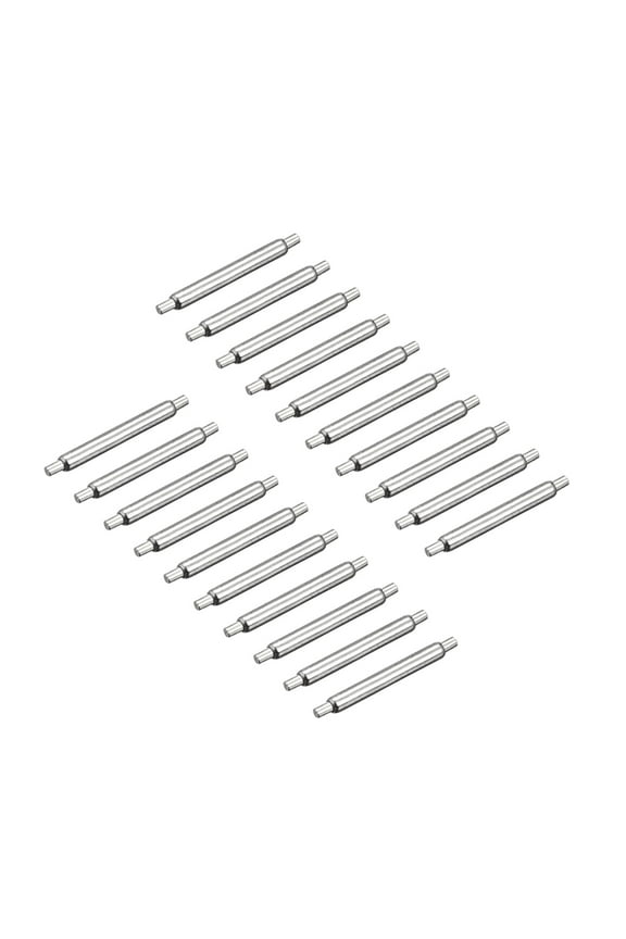 Watch Band Pin 8mm Spring Bar Pins 1.2mm Dia for Connects the Watch Strap to the Watch Case or Clasp 20 Pack