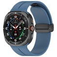thumbnail image 1 of Watch Band for Samsung Galaxy Watch 7 Ultra 47mm, Sport Band for Women Men, Silicone Adjustable Mangetic Breathable Wristband Strap for Galaxy Watch 7 Ultra 47mm, Blue, 1 of 8