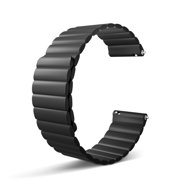 Watch Band, Silicone Smart Watch Strap, 20mm Quick Release Adjustable Magnetic Watch Wristband, Fit for Samsung Galaxy Watch 4, Galaxy Watch Gear S2 Classic Fenix 5S Plus, Black