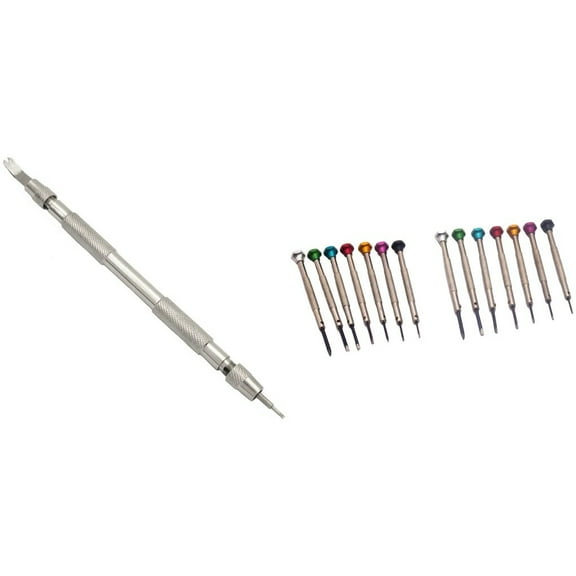 Watch Band Spring Bar Remover,14 Precision Slotted Screwdrivers Watch Kit