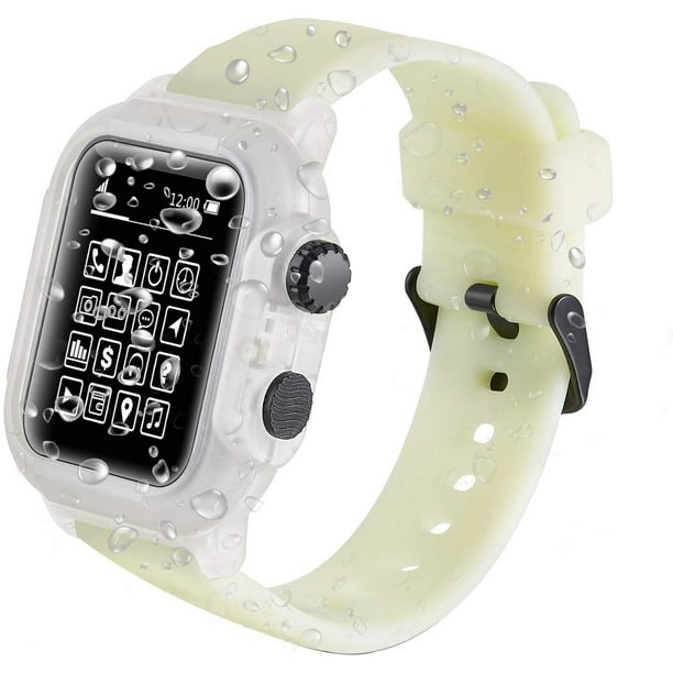 Watch Band Strap for Apple Watch Series 1 2 3 4 5 6 SE IP68 Waterproof Shockproof Cover Case with Premium Silicone Sport Breathable Watch Band for iWatch 42mm Walmart Business Supplies