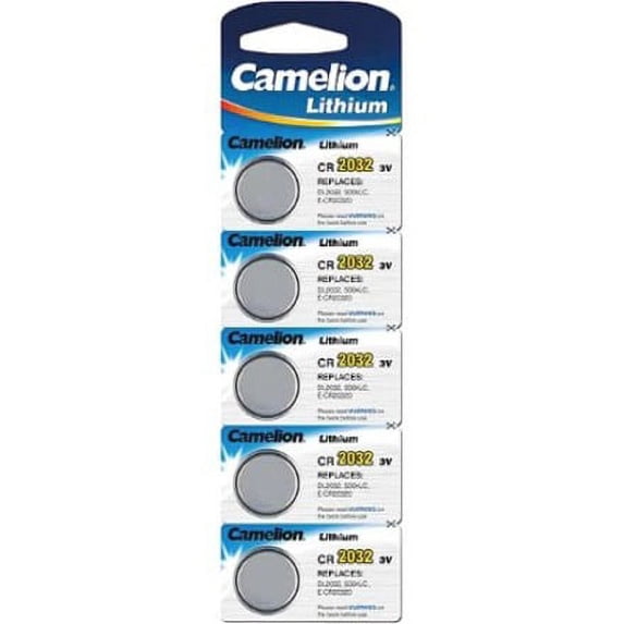10 Count Pack (2 x 5pc Cards) CR2016 Lithium Primary Coin Cell Batteries, 3V, Long Storage Life, High Energy Density