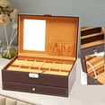 thumbnail image 1 of Watch Box, 12 Slots MDF Leather Watch Case Organizer Jewelry Display Drawer,Gift, 1 of 8