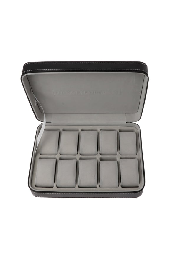 Watch Box Organizer Men Watch Display Storage for Case Fits Most Wristwatches