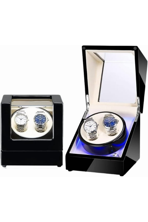 Watch Box Watch Winding Automatic Watch Shaker Mechanical Watch Winding Box Turntable Watch Shaker Storage Box Watch Organizer Men,B