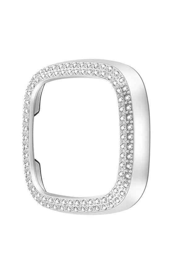Watch Case Cover Protector Screen Smartwatch Rhinestone Bling Shell Frame Bumper Sliver Pc  3 Shiny Accessories