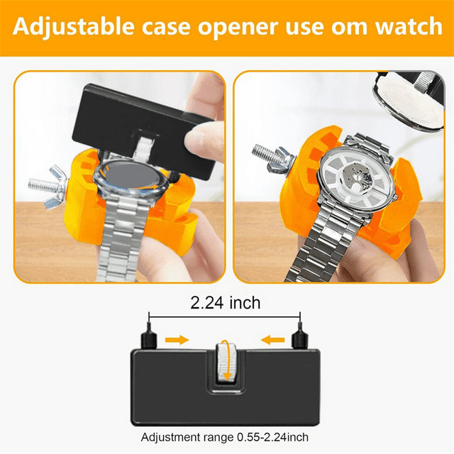 Watch Case Opener Tool Watch Battery Replacement Tool Kit for Back