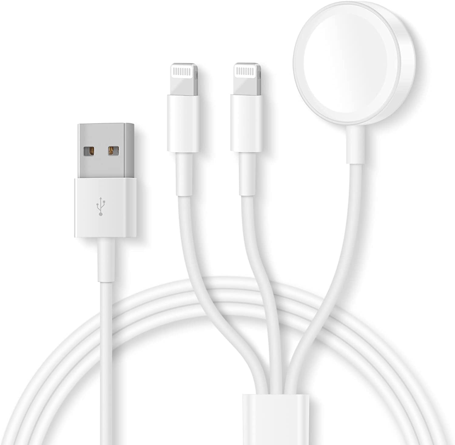 3 in 1 Portable Magnetic Watch Charger Cable for Apple Watch Series 8 to 1 and SE Also for iPhone 14 to X and AirPods Walmart