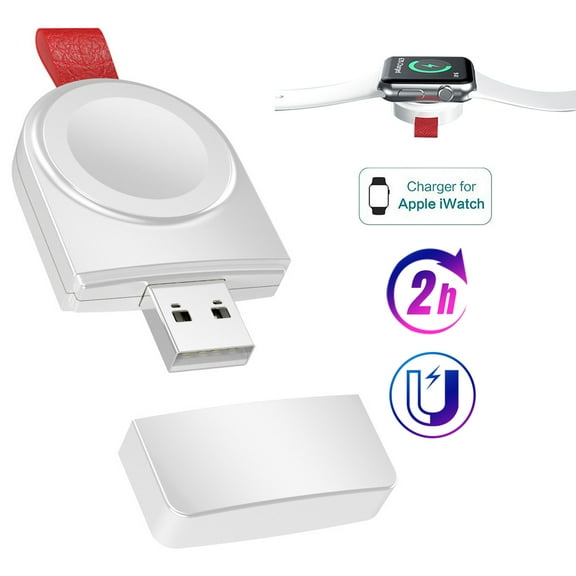 Watch Charger, Portable Magnetic iWatch Wireless Charger USB Fast Charging Compatible for Watch Series 6 5 4 3 2 1 44mm 42mm 40mm 38mm SE Quick Watch Charger for Travel