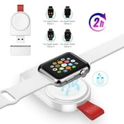 Watch Charger, Portable Travel Cordless Wireless Charger for iWatch Magnetic Quick Charge Compatible for Apple Watch Series SE 6 5 4 3 2 1