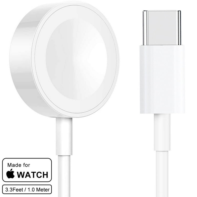 Watch Charger for iWatch Fast Wireless Charging Cord 3ft Compatible with Apple Watch Series 7 6 5 4 3 2 1 SE Type c