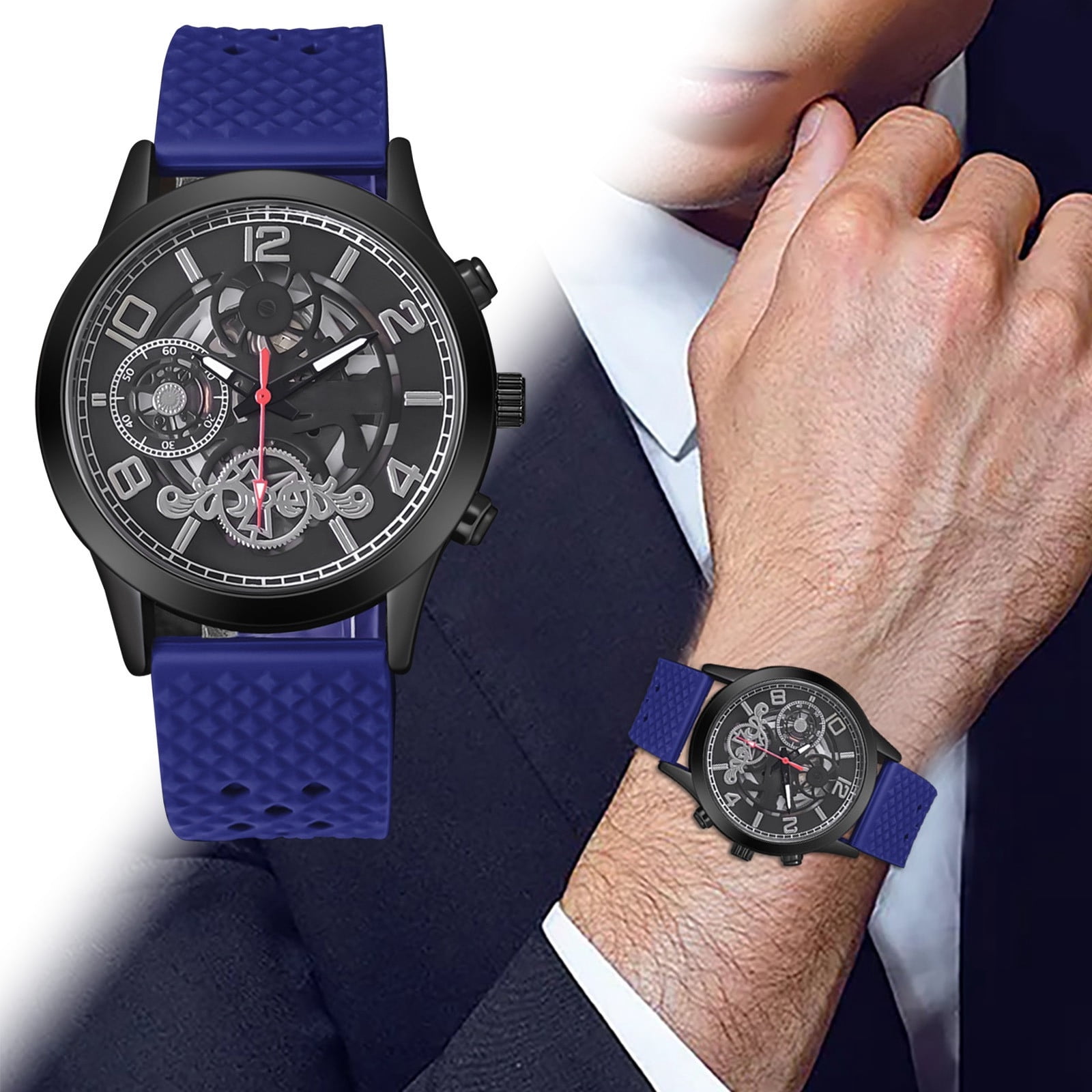 Analog watch with countdown timer sales