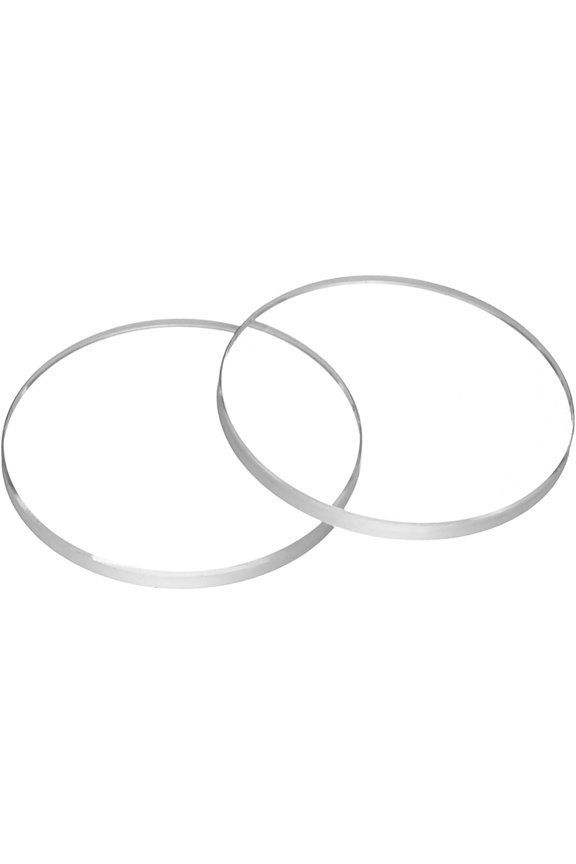 Watch Crystal Glass Lens Beveled Edge Flat Round Ultra-Clear Face Crystals Len Dial Mirror Replacement Parts for Watchmaker Repair - 17mm x 1.0mm