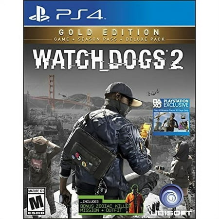 Watch Dogs 2 Gold Edition, Ubisoft, PlayStation 4, 887256022914