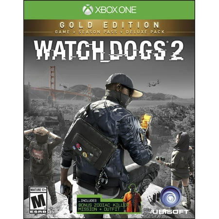 Watch Dogs 2 Gold Edition, Ubisoft, Xbox One, 887256022839