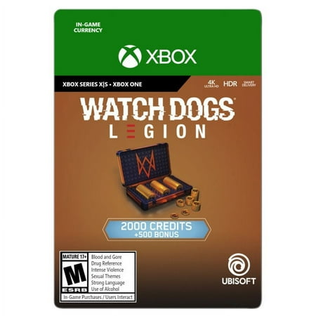 Watch Dogs®: Legion Credits Pack - 2,500 Credits, Ubisoft, Xbox [Digital Download]