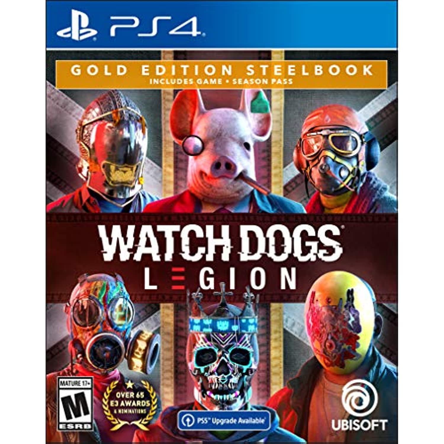 Watch Dogs: Legion PlayStation 4 Gold Steelbook Edition with free upgrade  to the digital PS5 version 