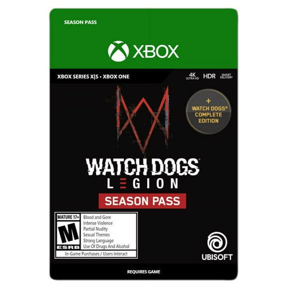 Watch Dogs Legion Season Pass, Ubisoft, Xbox One - Xbox Series - Xbox Series S [Digital Download]