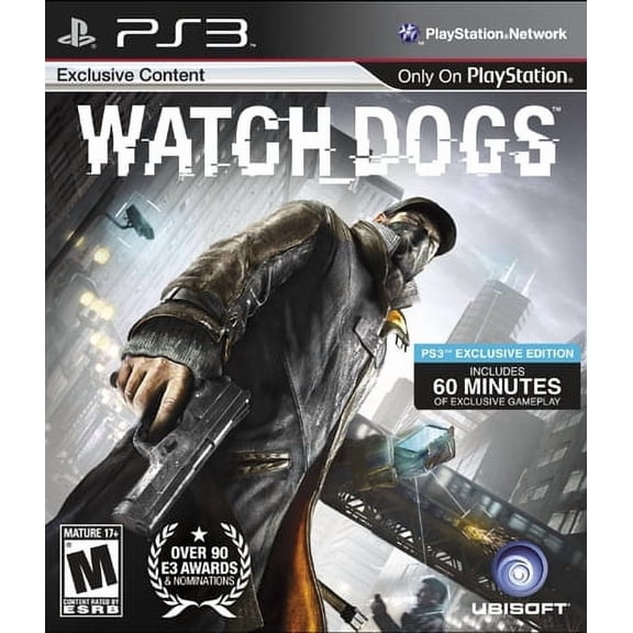 Pre-Owned Watch Dogs, by Ubisoft, Physical/for PlayStation 3, Action & Adventure, Video Game