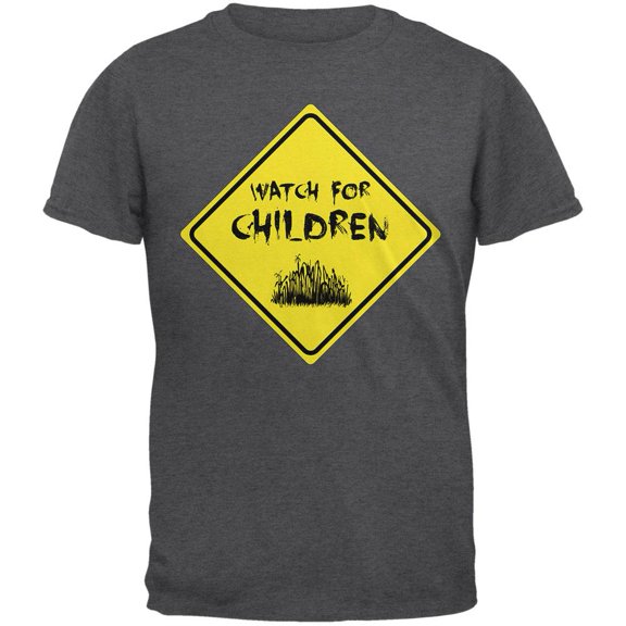Watch For Children Horror Dark Heather Adult T-Shirt - Medium