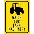 thumbnail image 1 of Watch For Farm Machinery Sign Metal Tin Sign12x16 Inches Caution Danger Safety Security Warning Notice Signs, 1 of 5