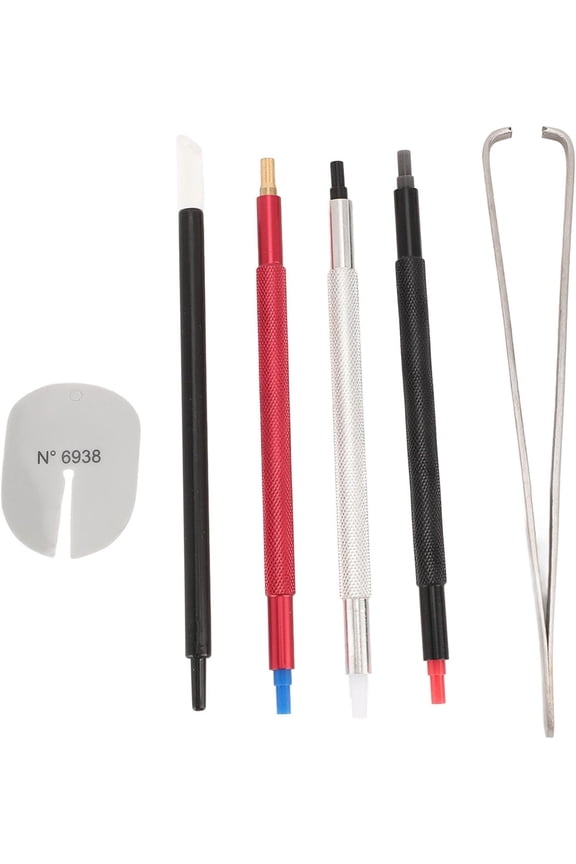 Watch Hand Pusher Set Watch Hand Presser Extraction Tools with Dial Cleaner Pen and Protector Set for Installing and Replacing Watch Hands Watch Repair Jewellery Making (Watch