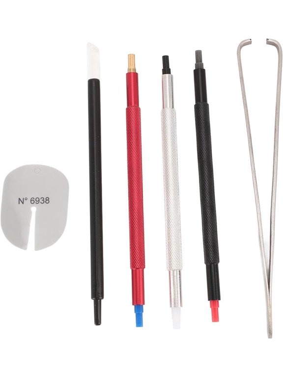 Watch Hand Pusher Set Watch Hand Presser Extraction Tools with Dial Cleaner Pen and Protector Set for Installing and Replacing Watch Hands Watch Repair Jewellery Making (Watch