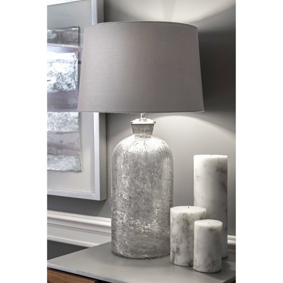 Watch Hill 25" Cotton Shade Clear Table Lamp