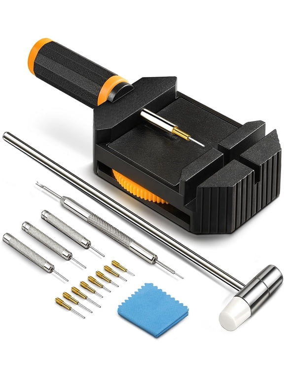 Watch Link Removal Kit, Resizing Tool, Bracelet Adjustment, Pin Remover, 9 Spare Punch Needles, 3 Pin Punches
