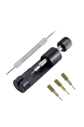 Watch Link Removal Kit, Tools to Adjust and Remove Bracelets, Pin Remover for Sizing Strap, Watch Band Adjustment Tool Kit with Extra Replacement