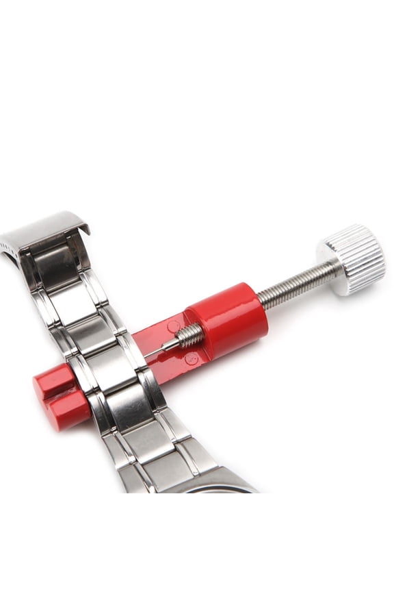 Watch Link Remover Tool Kit Strap Adjuster Watch Band Pin Removal Tool with 3 Spare Pins for Watch Repair