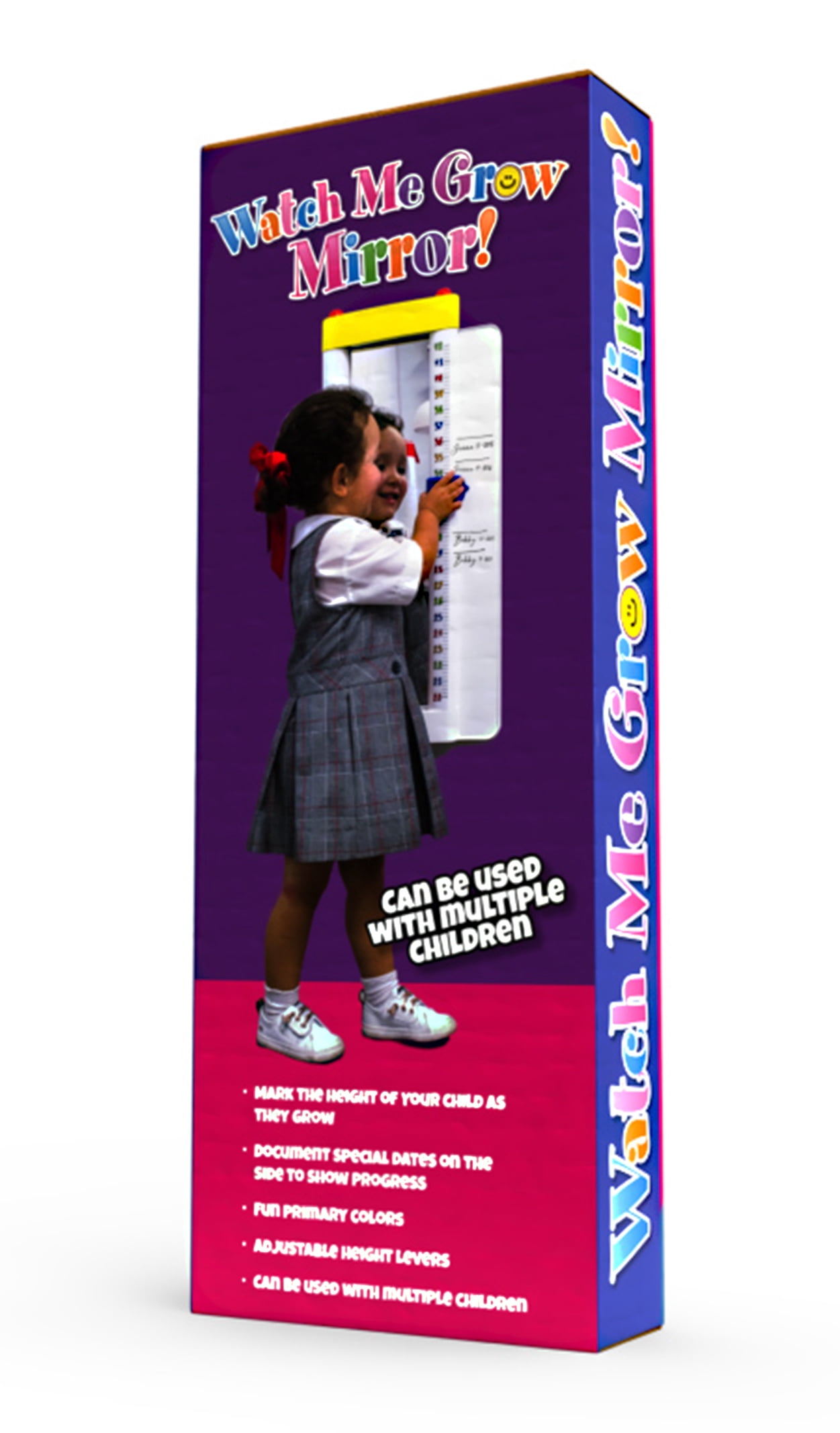 Zoya Watch Me Grow Mirror with Frame and Adjustable Height Measurement