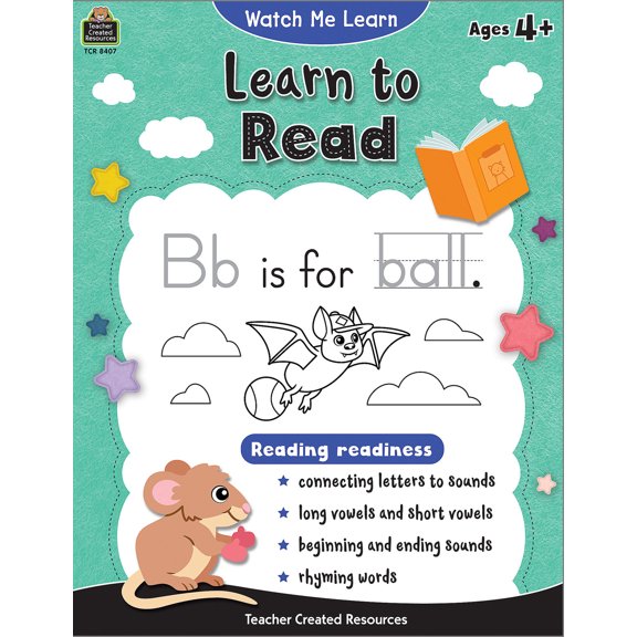 Teacher Created Resources Watch Me Learn: Learn to Read (TCR 8407)