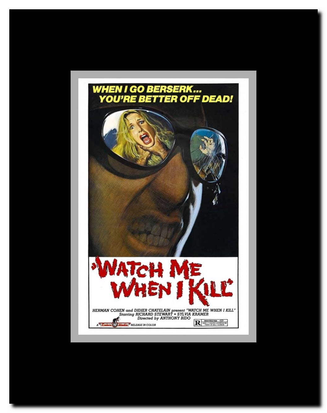 Watch Me When I Kill Framed Movie Poster