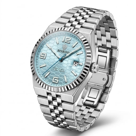 Watch for Men Business Dress Diamond Analog Quartz Date Luxury Classic Casual Stainless Steel Waterproof Luminous Mens Wrist Watches Reloj para Hombre