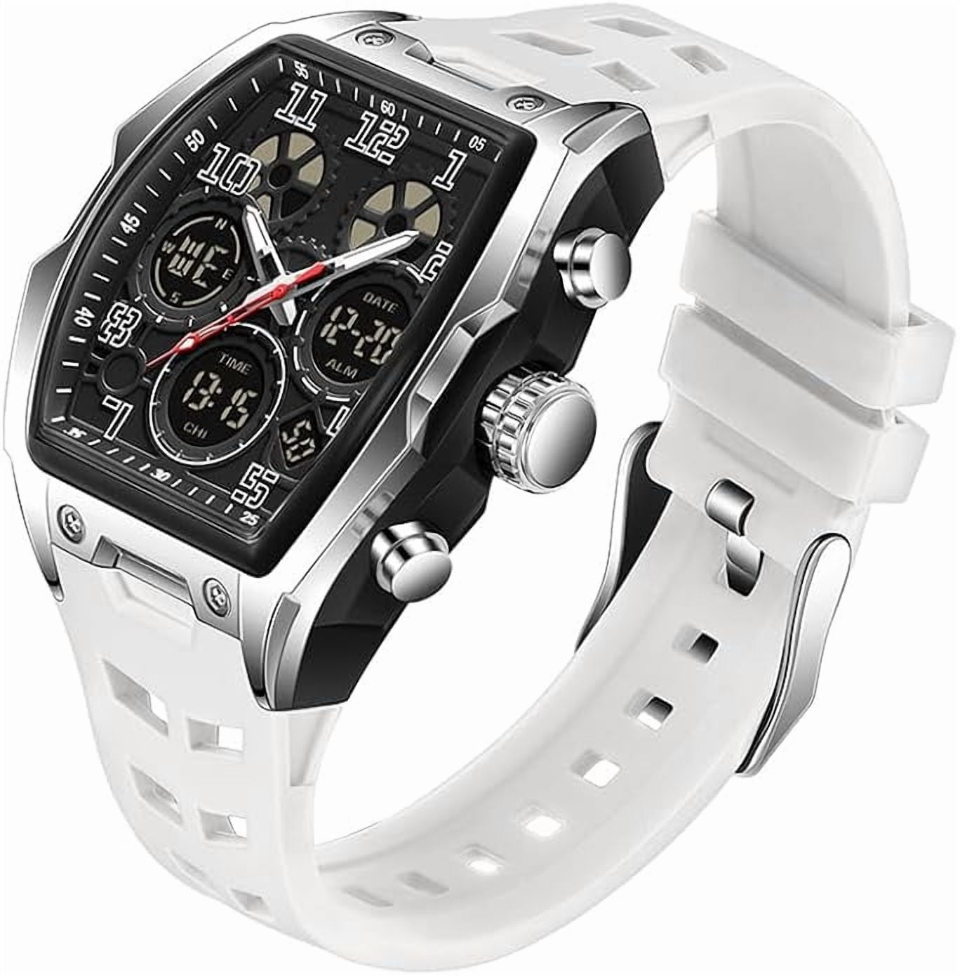 Watch for Men Fashion Hollow Unique Rectangle Dial Wristwatch ...