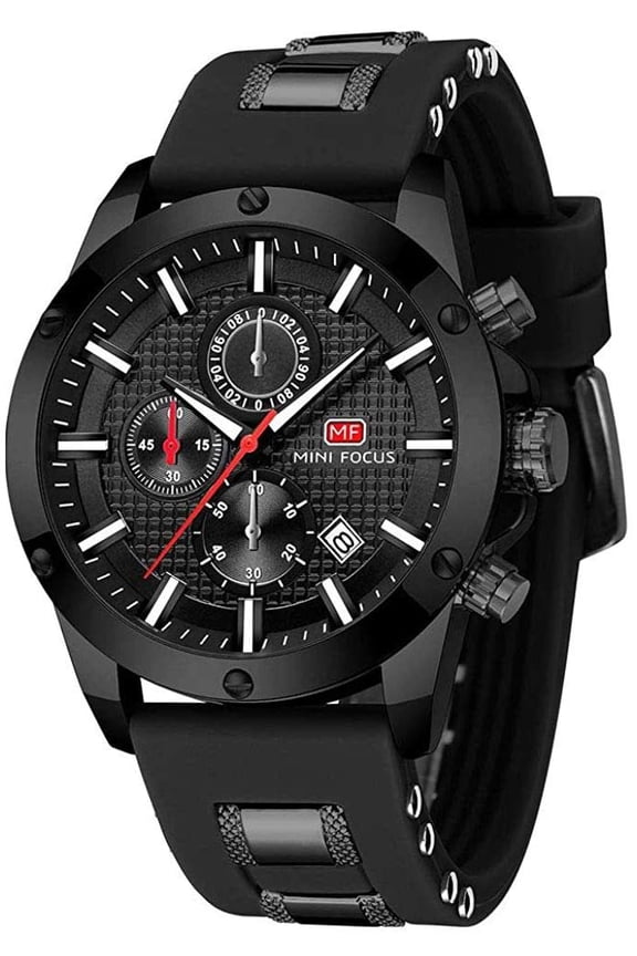 Watch for Men Sport Military Waterproof Chronograph Mens Watches Analog Quartz Big Face Classic Stylish Fashion Casual Designer Business Work Wrist Watch Elegant Gift for Men