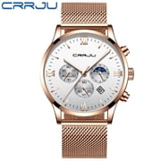 Watch, Men Watches Women Fashion multifunction Stainless Steel Mesh business Waterproof Wrist Watches Relogio Masculino