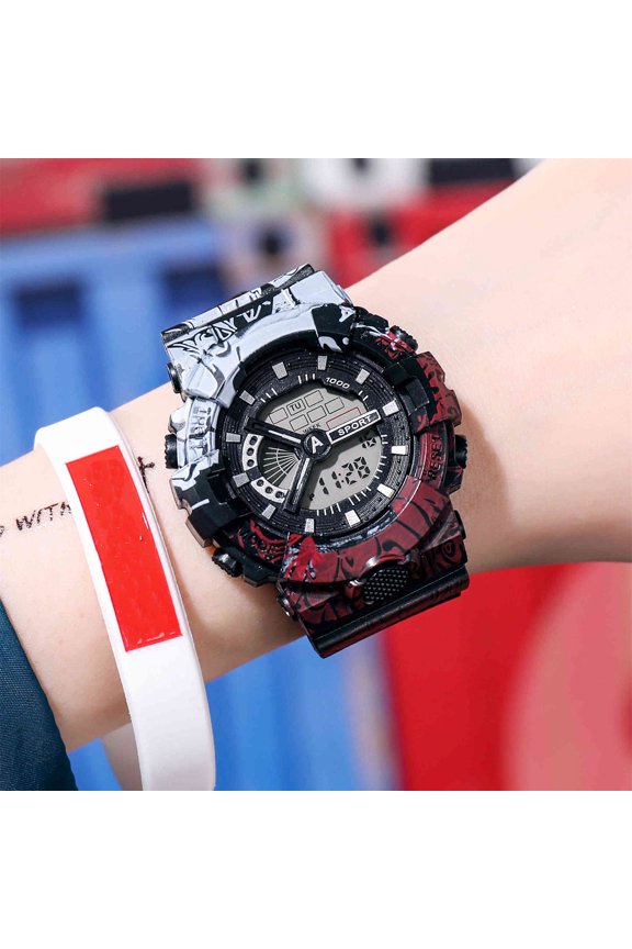 Watch Men's Luminous Running Alarm Clock Watch Watches for Men Mens Date Sports Analog Army Wrist Watch