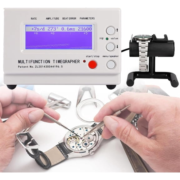 Watch Movement Timegrapher, Watch Timing Machine Tester Tools, Multifunctional Watch Tester, Watchmaker DIY Repairing Watch Tester