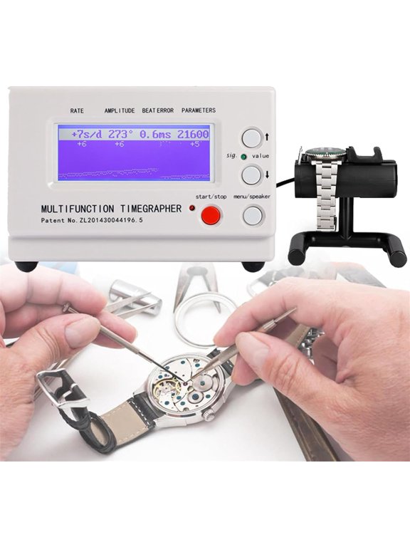 Watch Movement Timegrapher, Watch Timing Machine Tester Tools, Multifunctional Watch Tester, Watchmaker DIY Repairing Watch Tester