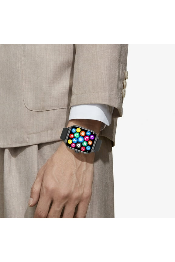 Watch Multiple Motion Modes Remote Control Photography Full Screen Fitness Watch For Android And Ios For Men Women Black Free Size