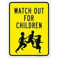 thumbnail image 1 of Watch Out For Children Sign, Traffic Sign, 18x24 Corrugated Plastic, 1 of 1