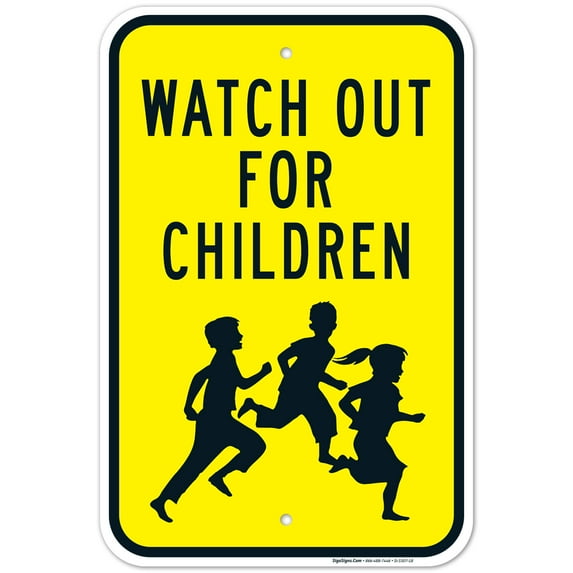 Watch Out For Children Sign, Traffic Sign,