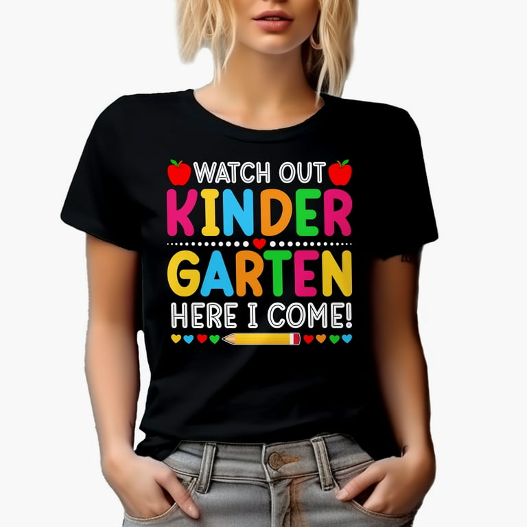 Watch Out Kindergarten Here I Come Shirt Back To School Gift Watch Out Kindergarten Here I Come Shirt Back To School Gift