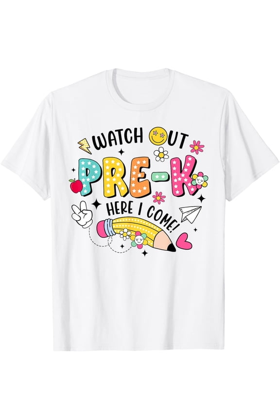 Watch Out Preschool Here I Come T-Shirt – Cute Back to School Shirt for Kids