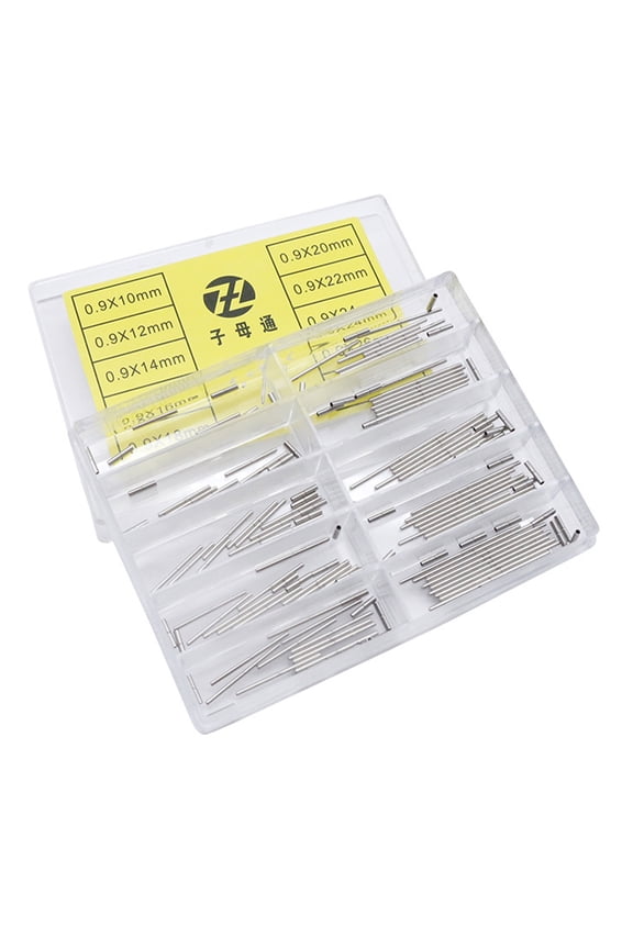 Watch Parts Capsa Pin Notched Tubes and Pins Watch Band Strap Pin Bar 1 Set 0.9* 10 12 14 16 18 20 22 24 26 28M
