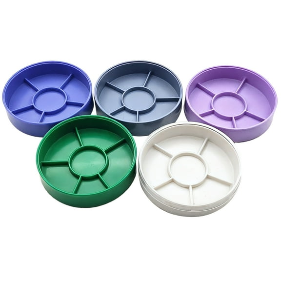 Watch Parts Storage Box, Five-Layer Tool Box for Watch Repair, Movement Parts Organizer, Plastic Round Design with Dustproof Storage, Ideal for Small Component Storage