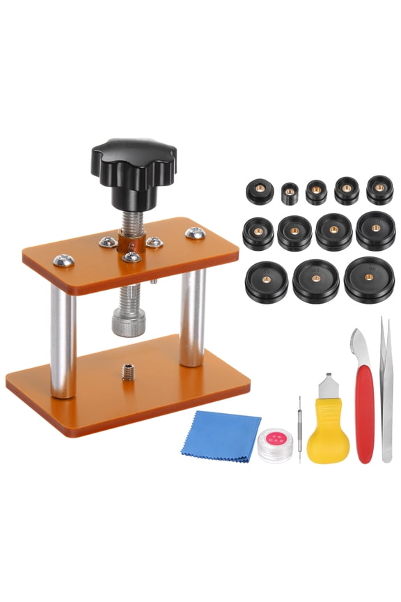 Watch Press Set Watch Back Case Screw Type With 12 Dies Watch Repair kit 2 Case Opener Watch Press Tool